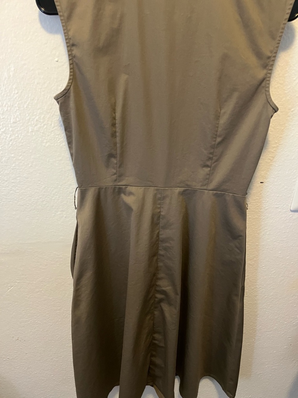 ✨Ann Taylor Olive Utility Midi Dress with Stand Collar - Picture 10 of 10